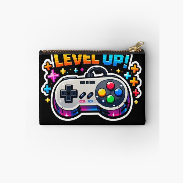 Item preview, Retro Video Game Controller Level Up Neon Gamer Sticker designed and sold by CyberPaws Art.