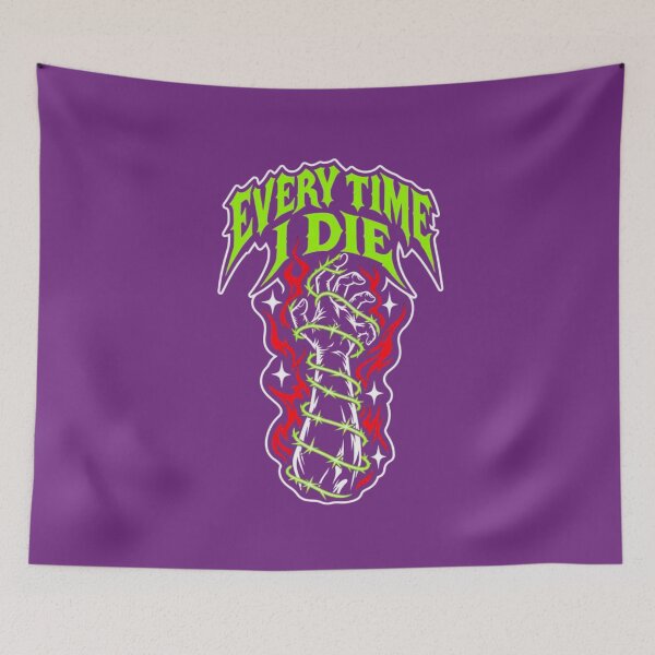 Item preview, Everytime I Die Edgy Streetwear Typography Graphic designed and sold by Favour's Store.