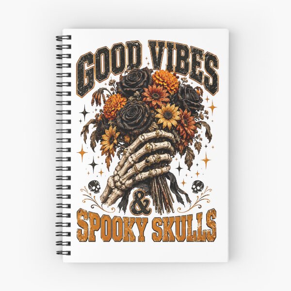 Item preview, Good Vibes And Spooky Skulls Skeleton Flower Bouquet designed and sold by Sovereign Supply Co..