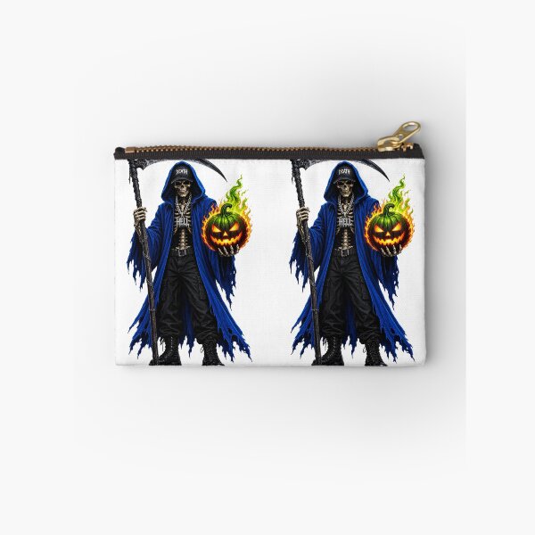 Item preview, halloween skeleton with pumpkin 3 designed and sold by natalik2024.