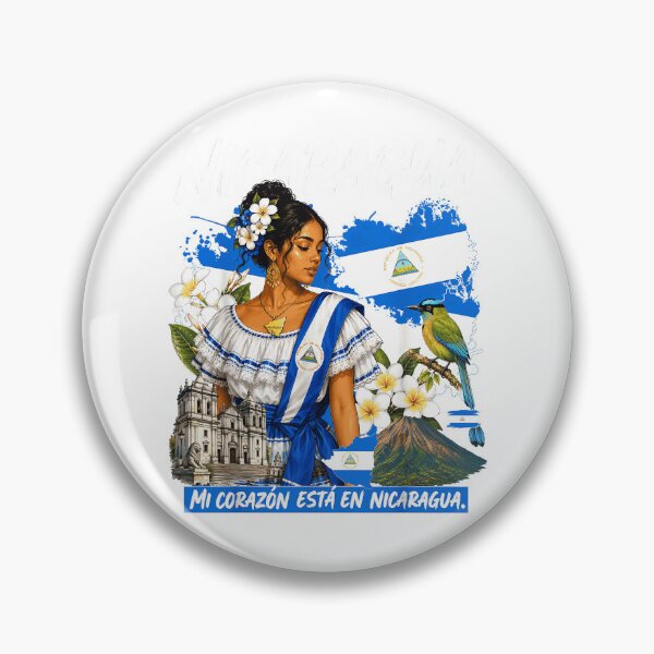 Item preview, Nicaragua Mi Corazon Esta En Nicaragua Woman Flag Bird Cultural Pride Fan Apparel designed and sold by slmfams.