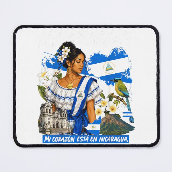 Item preview, Nicaragua Mi Corazon Esta En Nicaragua Woman Flag Bird Cultural Pride Fan Apparel designed and sold by slmfams.