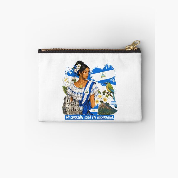 Item preview, Nicaragua Mi Corazon Esta En Nicaragua Woman Flag Bird Cultural Pride Fan Apparel designed and sold by slmfams.
