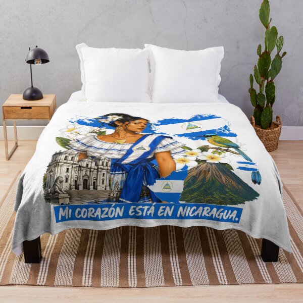 Item preview, Nicaragua Mi Corazon Esta En Nicaragua Woman Flag Bird Cultural Pride Fan Apparel designed and sold by slmfams.
