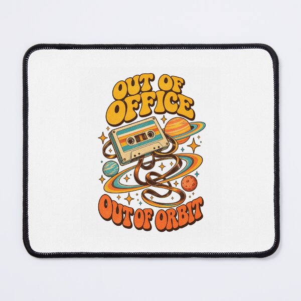 Item preview, Out Of Office Out Of Orbit Funny Retro Cassette Space designed and sold by ZAKE-store.