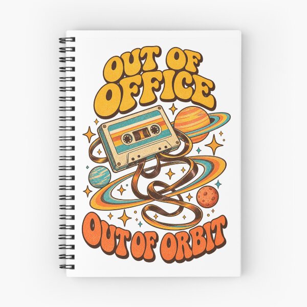 Item preview, Out Of Office Out Of Orbit Funny Retro Cassette Space designed and sold by ZAKE-store.