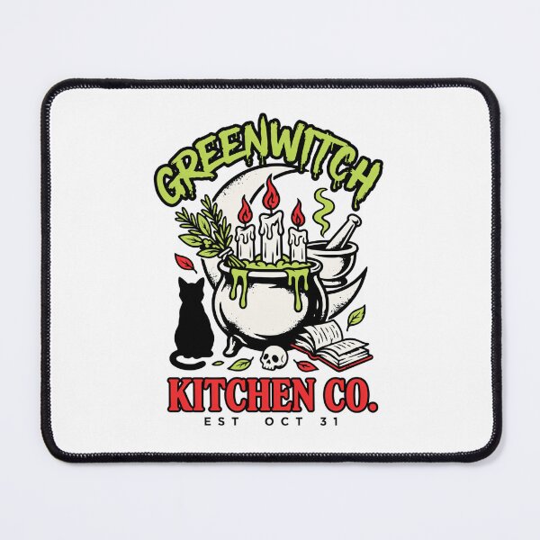 Item preview, Greenwitch Kitchen Witch Cauldron Halloween Design Graphic Tee v14 designed and sold by DarylWelsh2024.