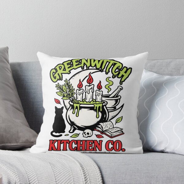 Item preview, Greenwitch Kitchen Witch Cauldron Halloween Design Graphic Tee v14 designed and sold by DarylWelsh2024.