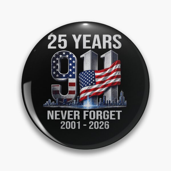 Item preview, 25 Years 9 11 Never Forget 2001 2026 Twin Towers American Flag Skyline Memorial Fan Apparel designed and sold by Sendowart.