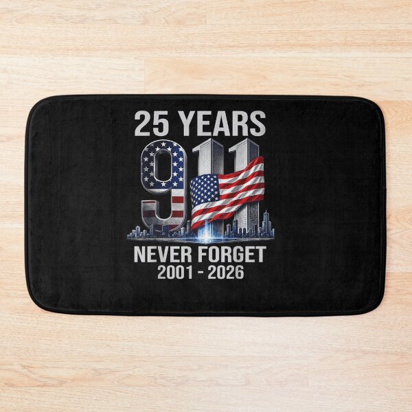 Item preview, 25 Years 9 11 Never Forget 2001 2026 Twin Towers American Flag Skyline Memorial Fan Apparel designed and sold by Sendowart.