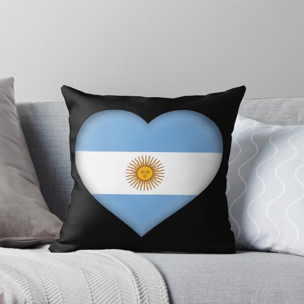 Item preview, Argentine Flag Heart 3D Argentina Love Gift Design designed and sold by yazdogs.