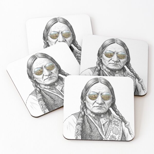 Artikelvorschau, Sitting Bull Plains Teepee Camp Shades Reflection entworfen und verkauft von Bad-Decisions-Designs.