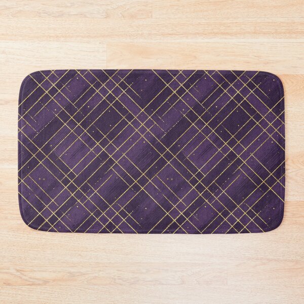 Item preview, Purple Gold Glitter Plaid Gameday Dress designed and sold by CollegeTown.