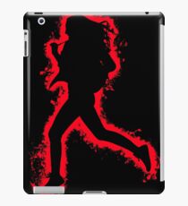 Silhouette fit red and black silhouette iPad Case/Skin