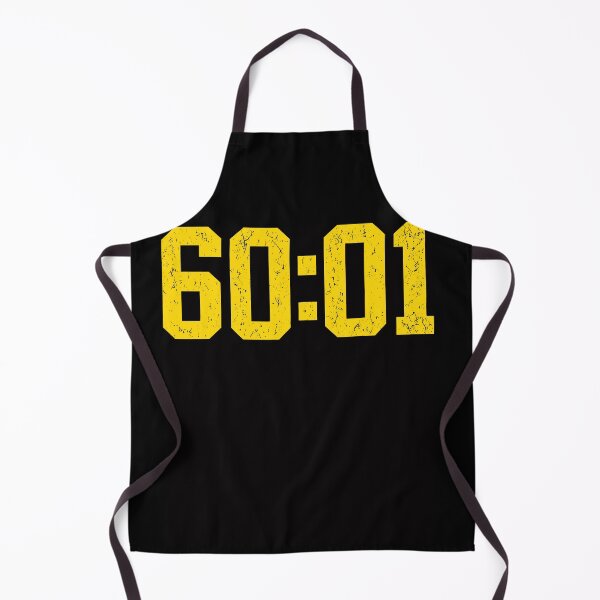 Item preview, 60 01 Distressed Yellow Bold Number Sports Jersey Style Fan Apparel designed and sold by Sendowart.