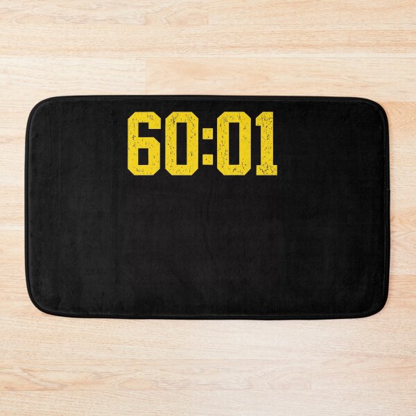 Item preview, 60 01 Distressed Yellow Bold Number Sports Jersey Style Fan Apparel designed and sold by Sendowart.