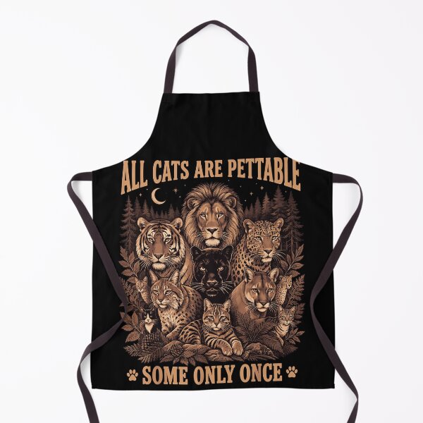 Item preview, All Cats Are Pettable Some Only Once Wild Big Cats Lion Tiger Leopard Fan Apparel designed and sold by Sendowart.