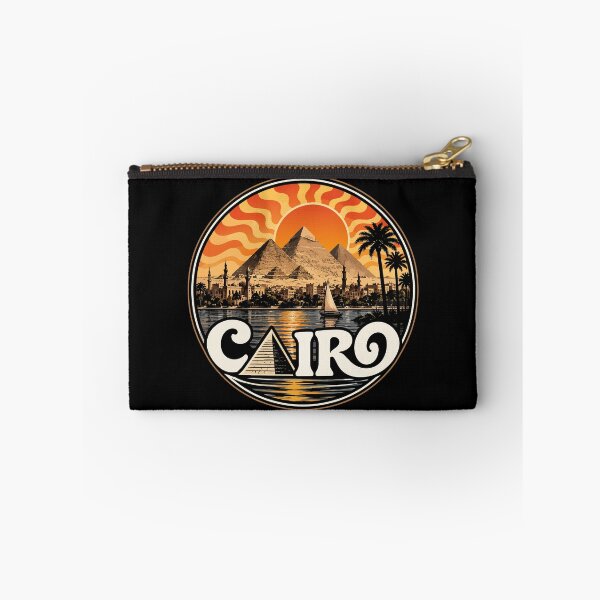 Item preview, Cairo Egypt Piramids Trippy Art Travel Vintage designed and sold by TomFrontierArt.