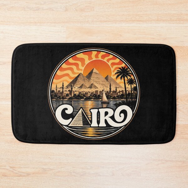 Item preview, Cairo Egypt Piramids Trippy Art Travel Vintage designed and sold by TomFrontierArt.