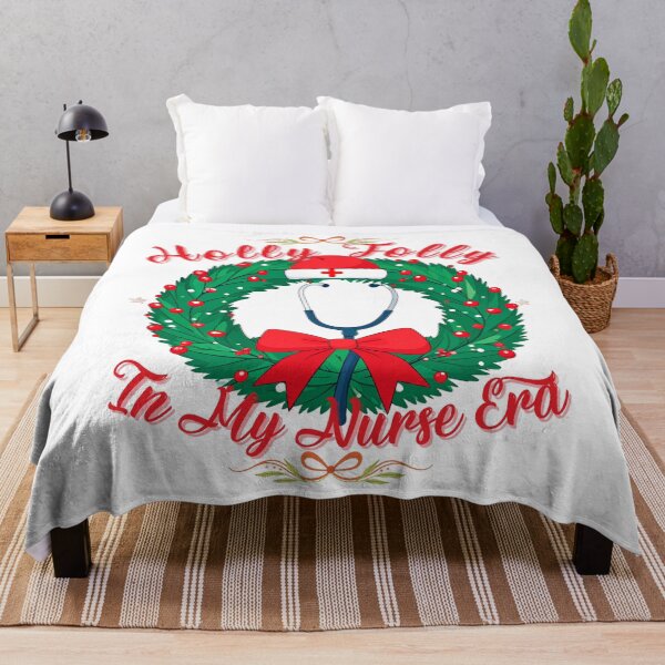 Item preview, Holly Jolly In My Nurse Era | Santa's Favorite Nurse Christmas T-Shirt | Funny ER/ICU Nurse Practitioner Holiday Parody | Medical Crew Gift designed and sold by VibranPalette.