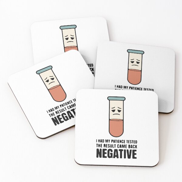 Item preview, I had my patience tested the result came back negative - funny sarcasm designed and sold by GagShots.