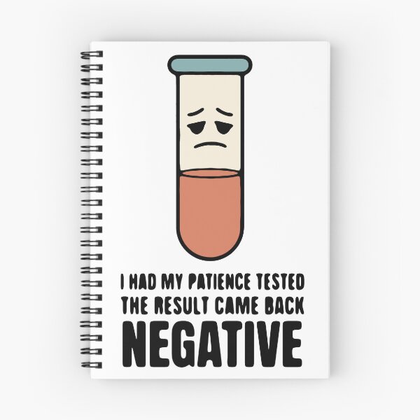 Item preview, I had my patience tested the result came back negative - funny sarcasm designed and sold by GagShots.