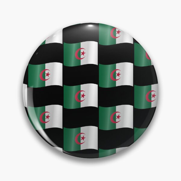 Item preview, Algerian Waving Flag Algeria Pride Design designed and sold by yazdogs.