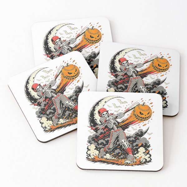 Item preview, Baseball Skeleton Halloween T-Shirt | Men & Boys Spooky Sports Tee designed and sold by tshirtsmk.