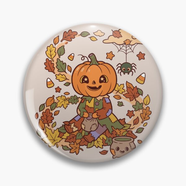 Item preview, Cute Pumpkin Scarecrow Chibi designed and sold by JEMAR Designs.