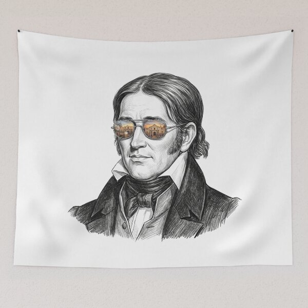 Item preview, Davy Crockett Alamo Battle Shades Reflection designed and sold by Bad-Decisions-Designs.