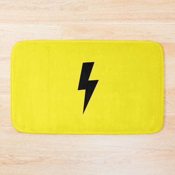 Item preview, Black Lightning Bolt Minimal Symbol designed and sold by GemsAnatomy.