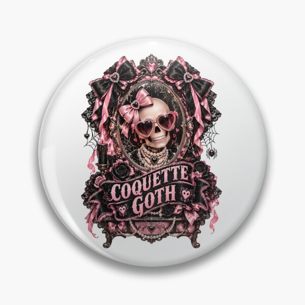 Item preview, Coquette Goth Skull Pink Bows Vintage Mirror designed and sold by Sovereign Supply Co..
