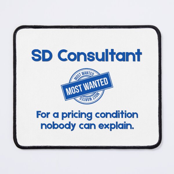 Item preview, SD Consultant Most Wanted - Funny SAP Gift designed and sold by HypercareClub.