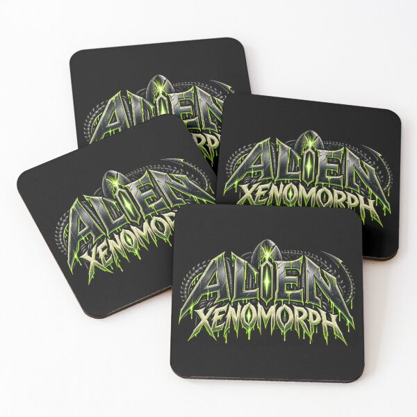 Item preview, Alien Xenomorph Horror Sci Fi Logo designed and sold by Pandaburba.