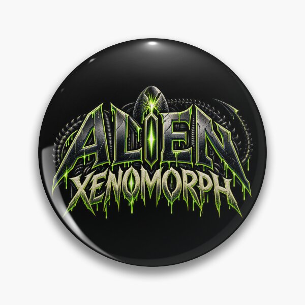 Item preview, Alien Xenomorph Horror Sci Fi Logo designed and sold by Pandaburba.