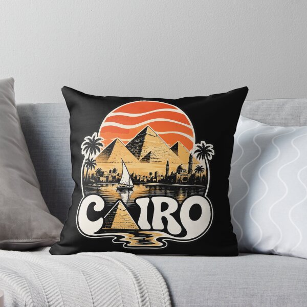 Item preview, Cairo Egypt Piramids Trippy Travel Retro designed and sold by TomFrontierArt.
