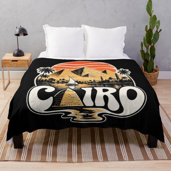 Item preview, Cairo Egypt Piramids Trippy Travel Retro designed and sold by TomFrontierArt.