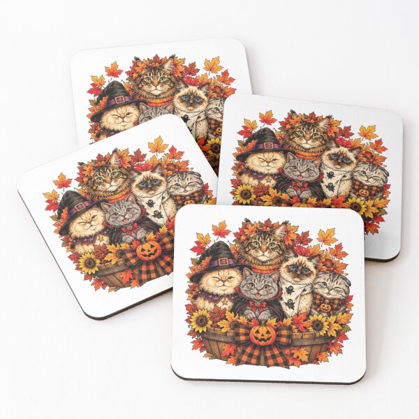 Item preview, Spooky Halloween cats  designed and sold by JonysCreativeDesigns.