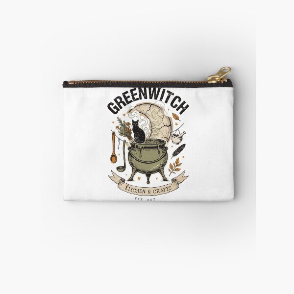 Item preview, Greenwitch Kitchen Witch Cauldron Halloween Design Graphic Tee v15 designed and sold by DarylWelsh2024.