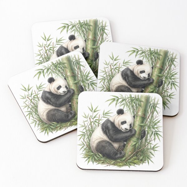 Item preview, Sleepy Panda Cute Bamboo Illustration designed and sold by Art Solom.