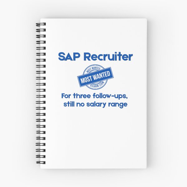 Item preview, SAP Recruiter Most Wanted - Funny SAP Gift designed and sold by HypercareClub.