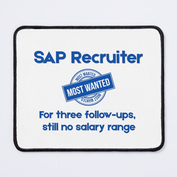 Item preview, SAP Recruiter Most Wanted - Funny SAP Gift designed and sold by HypercareClub.