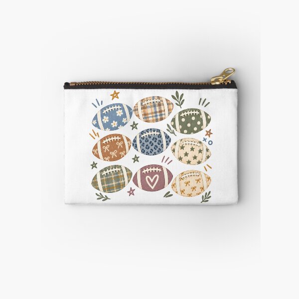 Item preview, Fall Football Pattern with Bows, Florals & Plaid Cozy Fall Game Day Aesthetic designed and sold by LandFinStudio.