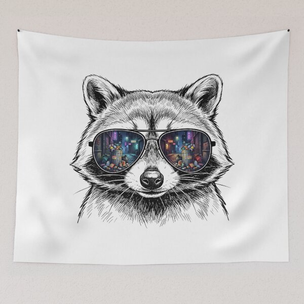 Item preview, Raccoon City Alley Trash Shades Reflection designed and sold by Bad-Decisions-Designs.