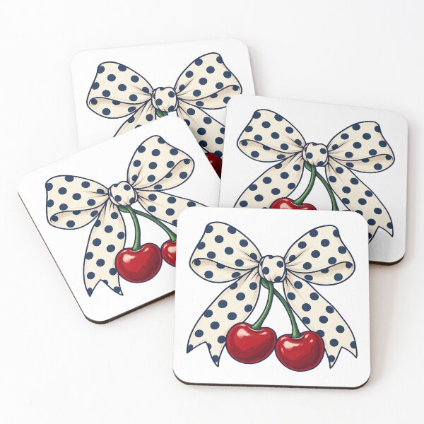 Item preview, Cherry Polka Dot Bow — Retro Whimsy designed and sold by SAS-Designer.