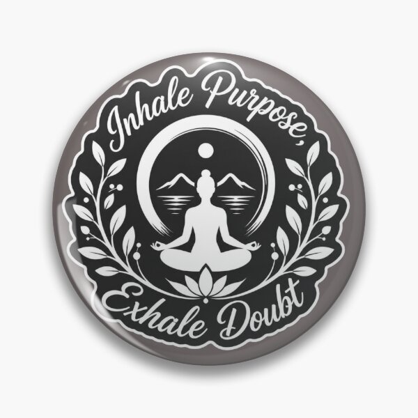 Item preview, Inhale Purpose Exhale Doubt Yoga Meditation designed and sold by MargaretPolanco.