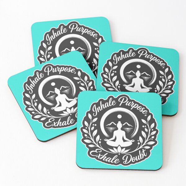 Item preview, Inhale Purpose Exhale Doubt Yoga Meditation designed and sold by MargaretPolanco.