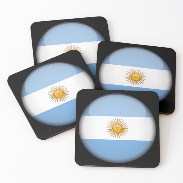 Item preview, Argentine 3D Round Flag Argentina Pride Design designed and sold by yazdogs.