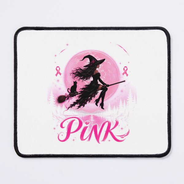 Item preview, In October We Wear Pink Ribbon Witch Halloween Awareness designed and sold by DYAFLK.