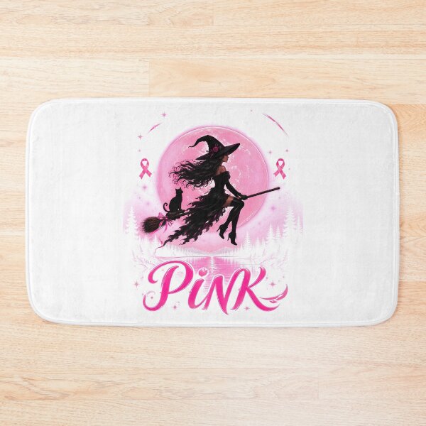 Item preview, In October We Wear Pink Ribbon Witch Halloween Awareness designed and sold by DYAFLK.